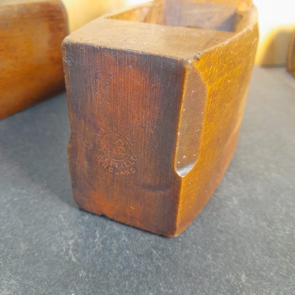 3 wooden planes - 10inch smoothing plane and 2 x 8inch coffin planes Carousel 2