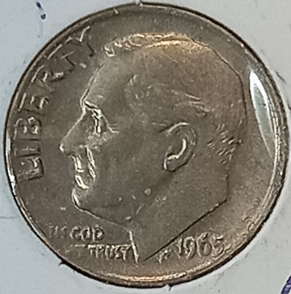 "C"........... 1965. DIME. UNITED STATES. Carousel 4