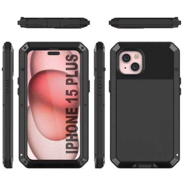iPhone 15 Plus Metal Case Heavy Duty Armor Shockproof Case Snap Deal Carousel 2