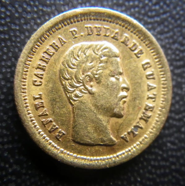 Guatemala Gold 4 Reales 1860R gVF, KM#135 Carousel 2