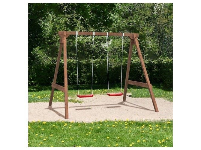 Jesper Wooden Swing Set 2.5m x 2.2m Carousel 2