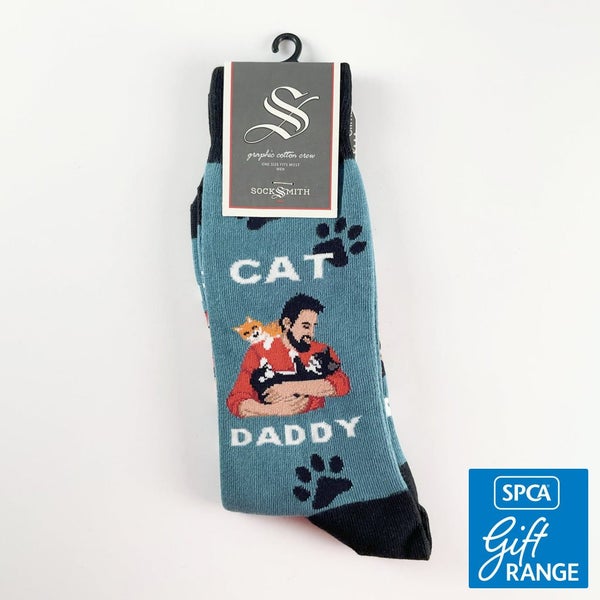 Sock Smith - Cat Daddy Blue Carousel 1