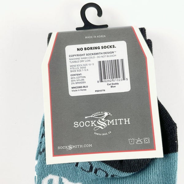 Sock Smith - Cat Daddy Blue Carousel 5