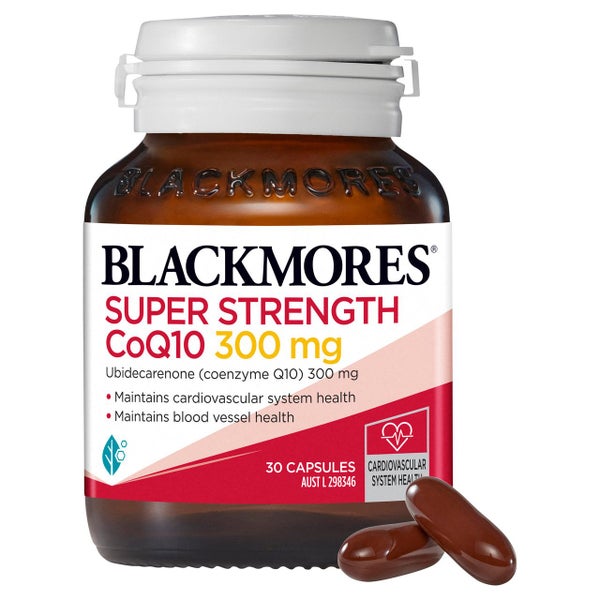 BLACKMORES(R) SUPER STRENGTH CoQ10 300mg 30 Capsules Carousel 1
