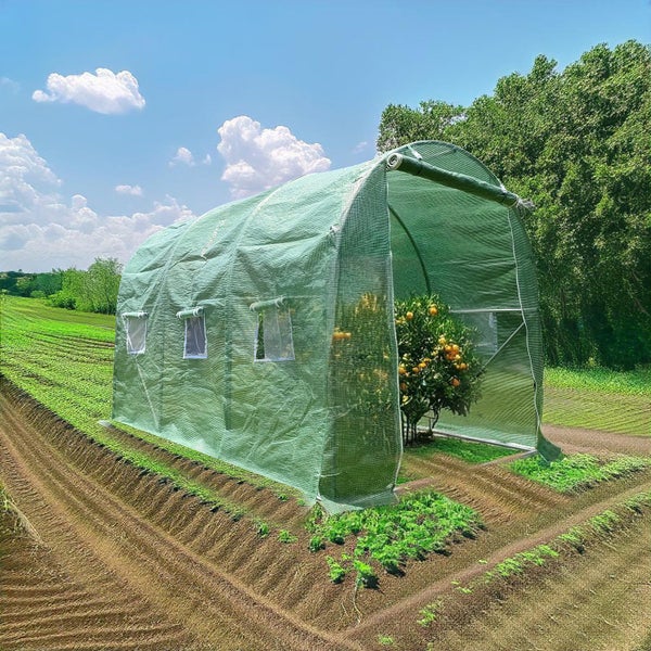 3m x 2m x 2m Tunnel Greenhouses Strong Galvanised Frame Carousel 2