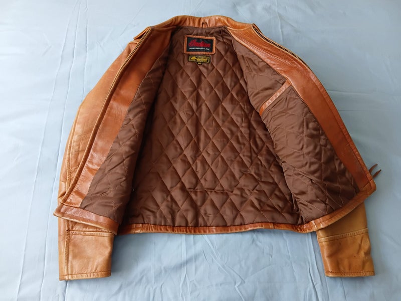 Vintage Highwayman Front Quarter Horsehide Tan Leather Jacket62960461624449112