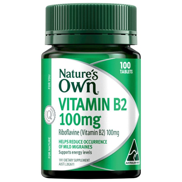 Nature's Own Vitamin B2 100mg Tablets 100 Carousel 1
