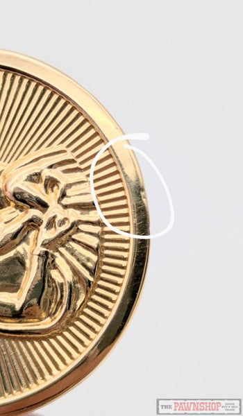 Religious Big Round Pendant in 18ct Yellow Gold 3.70 Grams Carousel 9