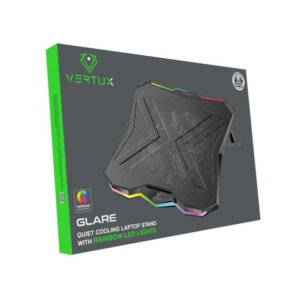 Vertux Gaming Cooling Pad - Rainbow (GLARE.BLK) Carousel 5