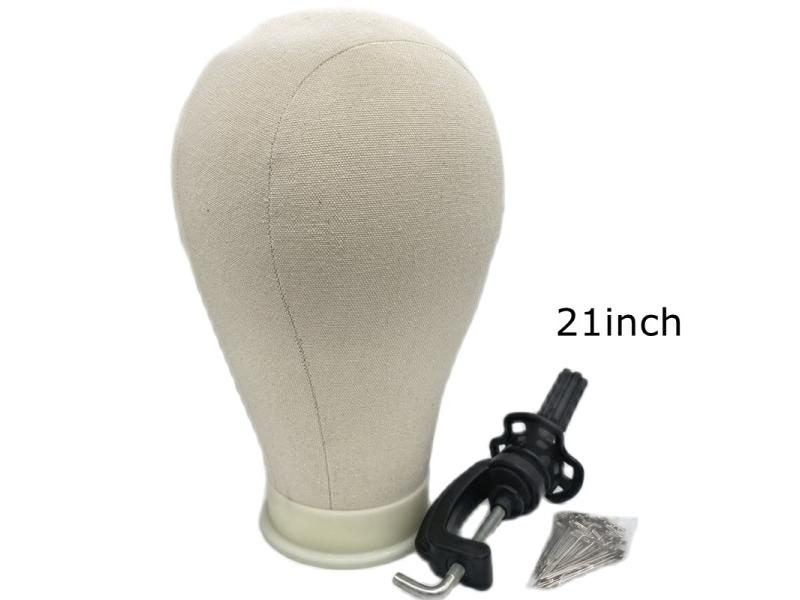Canvas Block Head Kit Training Mannequin Wig Head Display Styling Mannequin Carousel 1