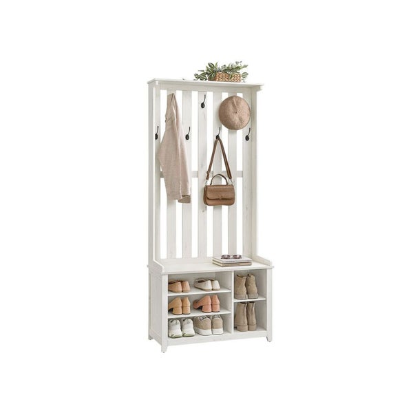 Entrance Coat Rack with Shoe Storage Carousel 2