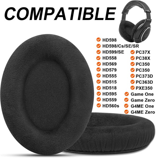 Replacement Ear Pads for Sennheiser HD598 HD558/HD599/HD569 HD579 Headphones Carousel 2