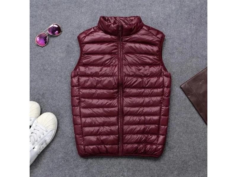 Ultralight Sleeveless Puffer Vest Jacket Ultra Thin Warm Lightweight Down Carousel 1