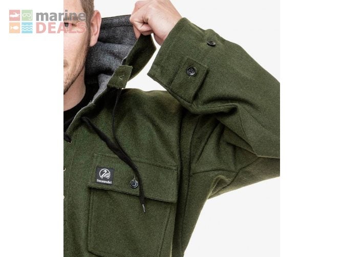 Swanndri Original Mens Wool Bush Shirt Lace Front… Carousel 7