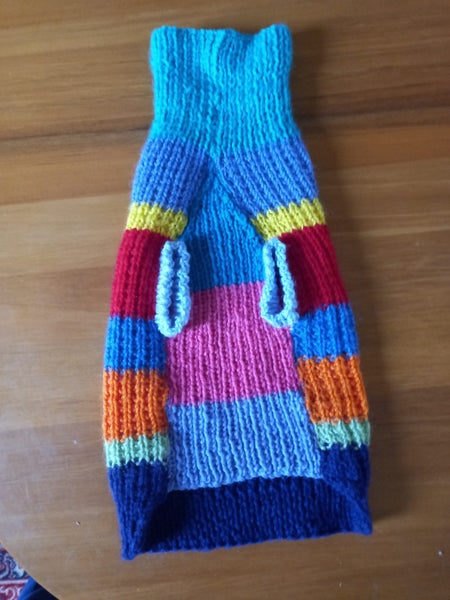 Hand knitted Wool Dog Jacket - S - M Carousel 3