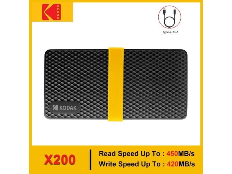 Kodak X200 Portable SSD 2TB 1TB USB 3.1 Type C External Drive Hard Disk 512GB Carousel 1