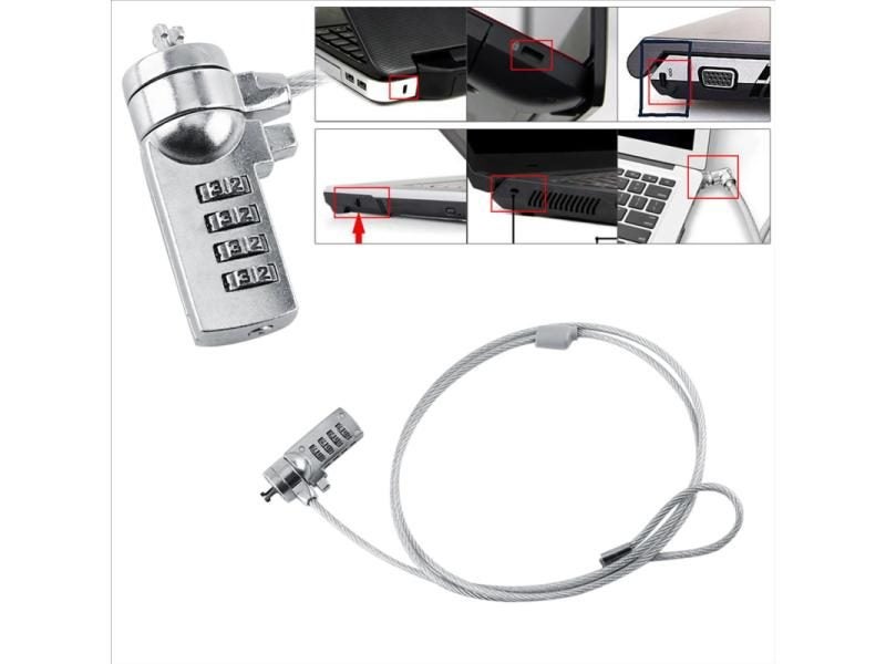 Laptop And PC Anti-theft Device With 4-digit Password And Cable Chain Carousel 1