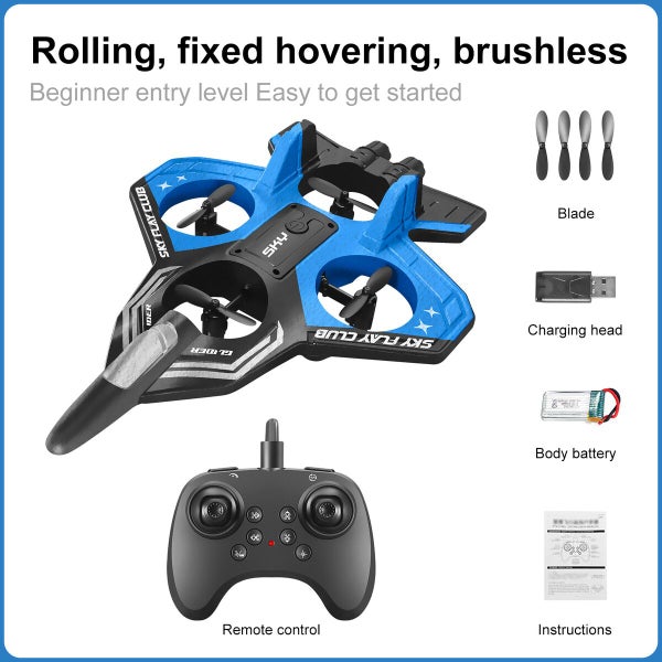 2.4G 4CH RC EPP Foam Fighter Plane 360 Degrees Stunt Tumbling Carousel 2