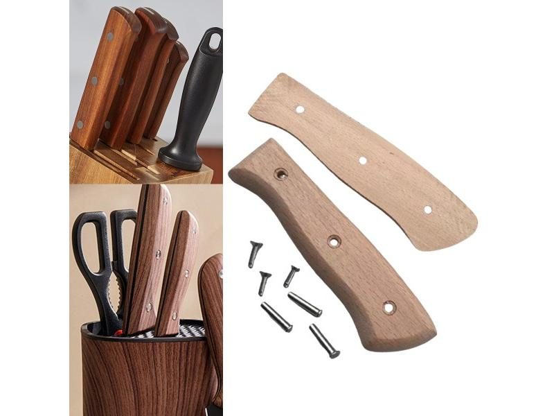 Wood Knife Handle Kitchen Knife Repair Handle Bone Chopping Knife Handle Craft Carousel 1
