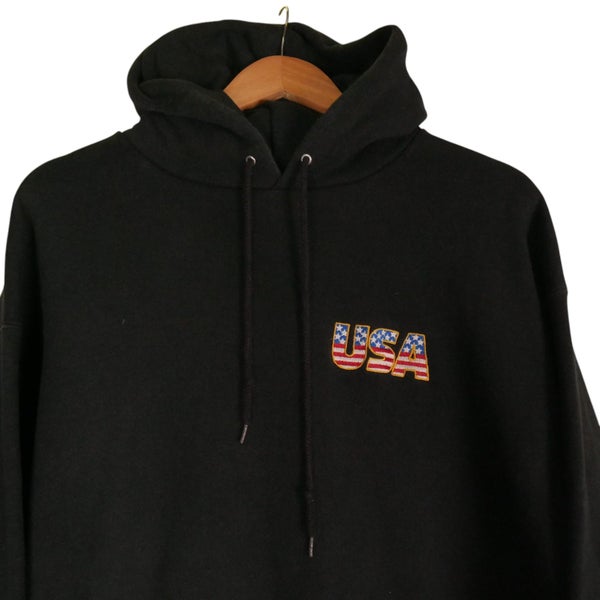 Vintage Lee USA Embroidered Hoodie Large Carousel 2