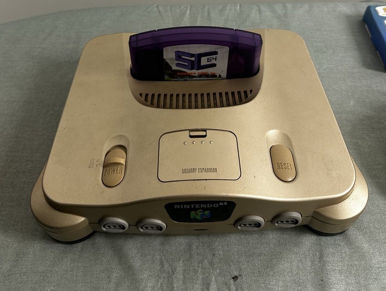 Nintendo 64 Gold Edition Console | SC64 + Expansion Pak | 2 Controllers |62863228306049111