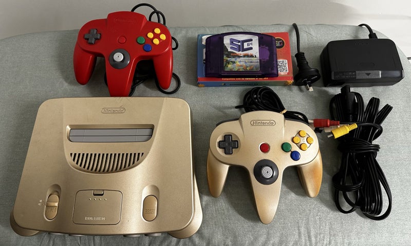 Nintendo 64 Gold Edition Console | SC64 + Expansion Pak | 2 Controllers |628632283060491119