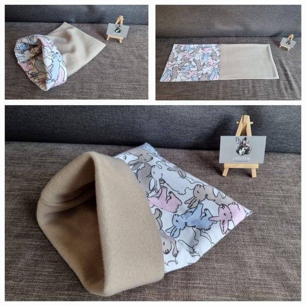 Reversible Cuddle Sack for Small Pets – Soft, Cosy & Snuggly Carousel 1