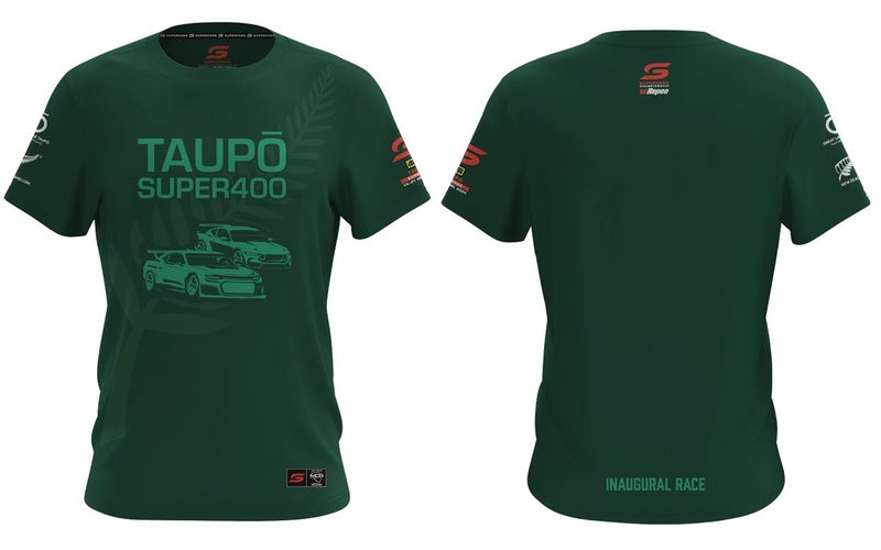 TAUPO SUPER400 UNISEX GREEN T-SHIRT Carousel 1