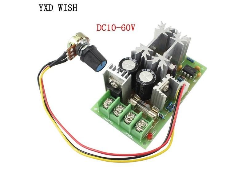 PWM DC Motor Speed Controller Switch DC 20A Current Voltage Regulator 10-60V Carousel 1