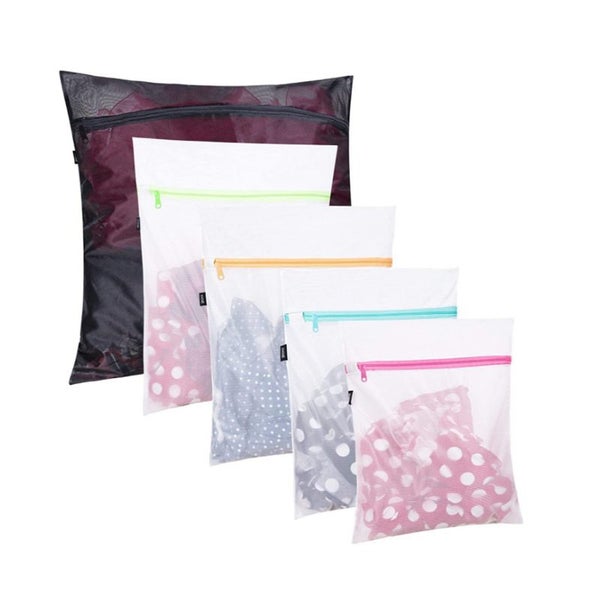Laundry Net 5 Pcs Laundry Bag With Zipper For The Washing Machine Carousel 1