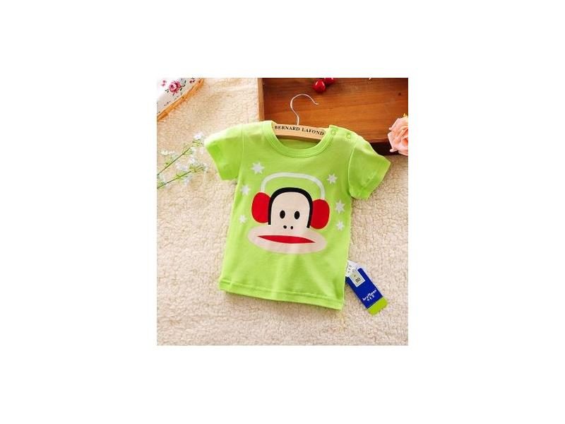 Baby Boys Girls Summer New Cotton Cartoon Baby T-Shirts Short Sleeves Kids Tops Carousel 1