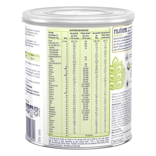 Nutren Diabetes Powder 825g Carousel 2