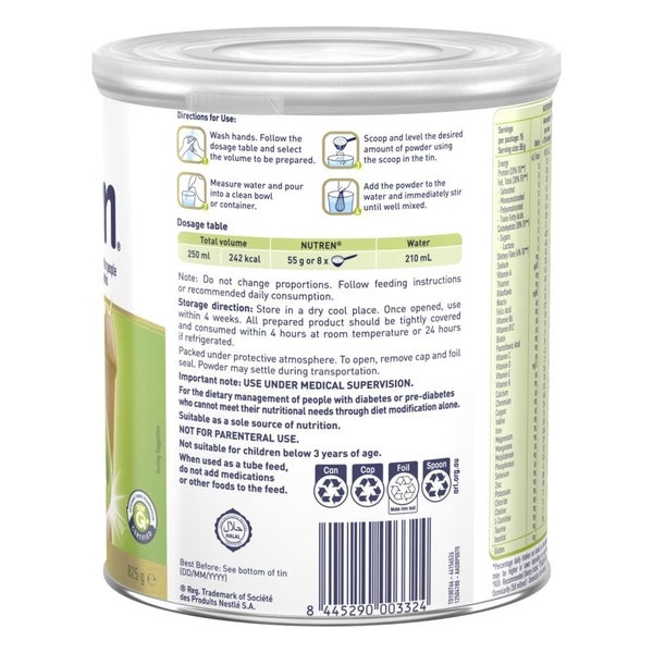 Nutren Diabetes Powder 825g Carousel 4