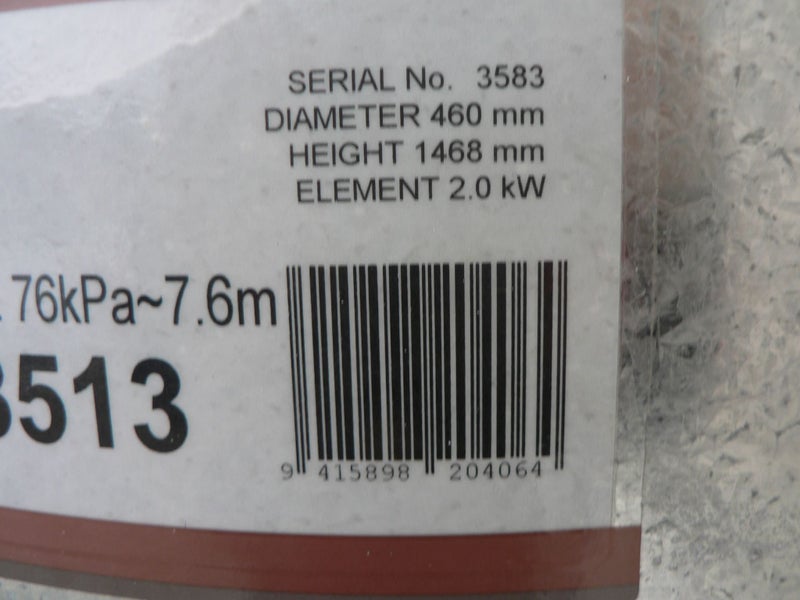 hot water cylinder 2019 Rheem 135L Carousel 7