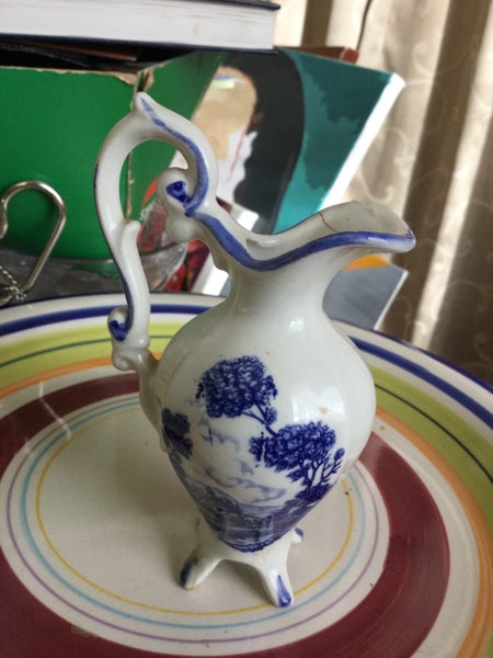 SMALL JUG ITALY MADE SPOUT REGLUED Carousel 1