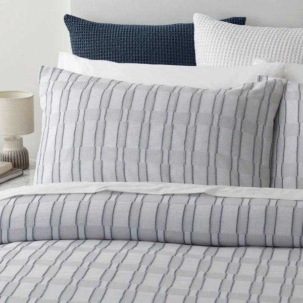 Iva Duvet Set by Baksana - Denim Blue Carousel 2