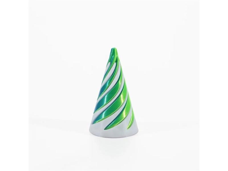 3D Printed Spiral Cone Toy Impossible Pyramid Passthrough Sculpture Pass Carousel 1