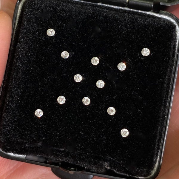 $1 RES ~ Buy Now $1800 * 0.26ct Natural Diamonds x12 Layout628647314101781119