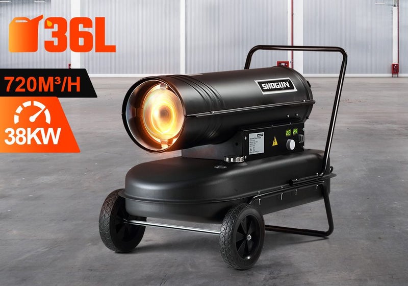 Industrial Fan Heater 38kW Diesel Kerosene Heater Carousel 1