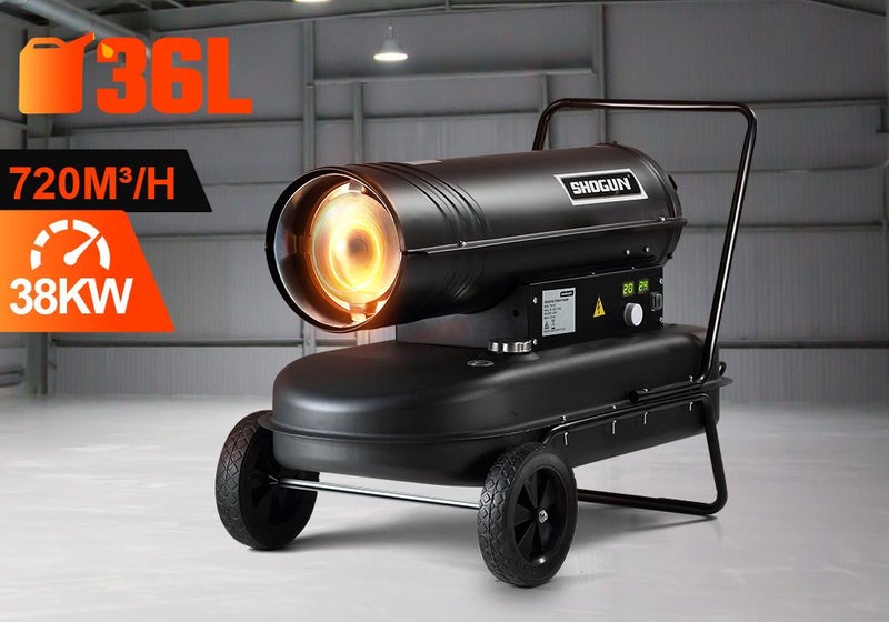 Industrial Fan Heater 38kW Diesel Kerosene Heater Carousel 2