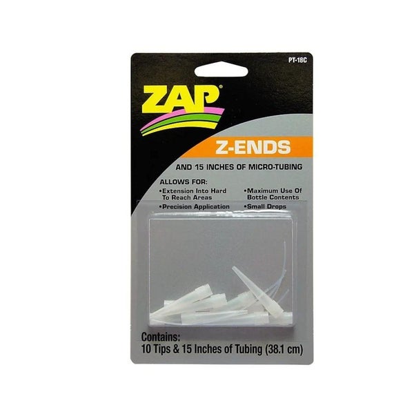 Zap Z Ends ( 10 Extended Tips/380 mm Micro Tubing ) 11730043 Carousel 1