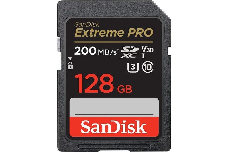 Sandisk Extreme Pro 128GB SD Card ~ UHS-1 Card Carousel 1