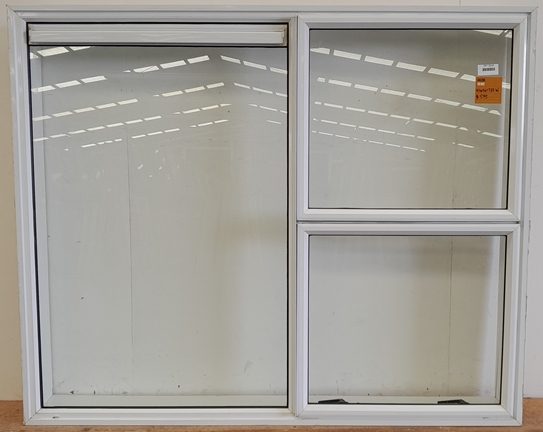 White Aluminium Twin Awning Window H1415 x W1735 DR13638 Carousel 1