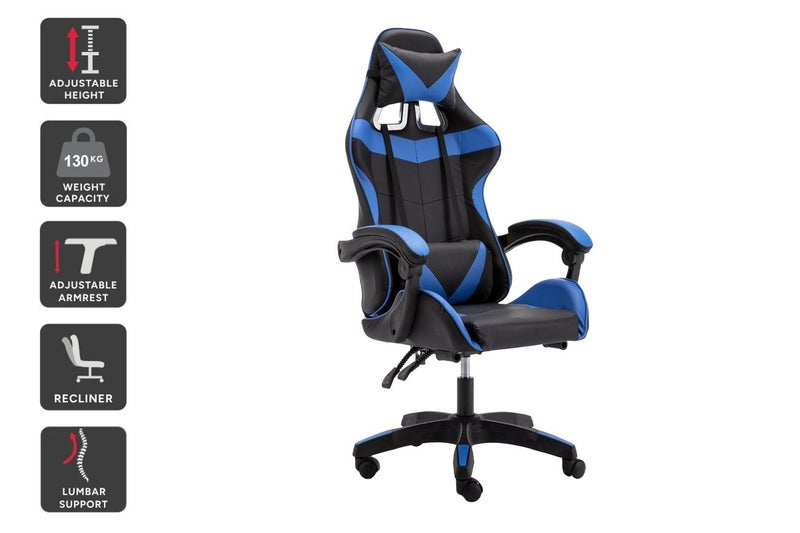 Gaming Chair Black & Blue New Carousel 1