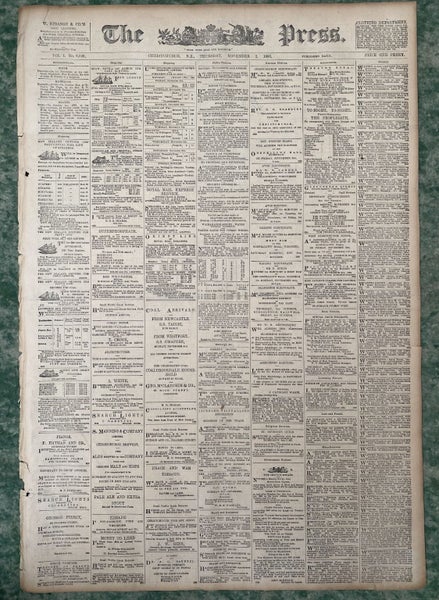 OLD NEWSPAPER: The Press, Christchurch - Thursday, 2 November 1893 Carousel 2