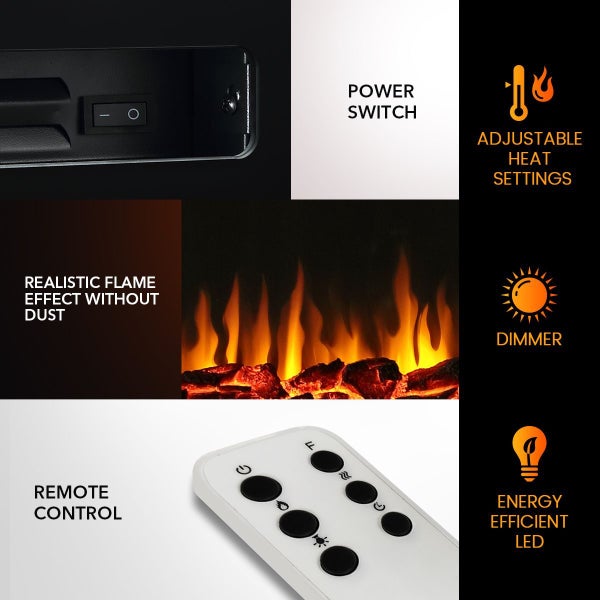 Electric Fireplace Heater Carousel 12