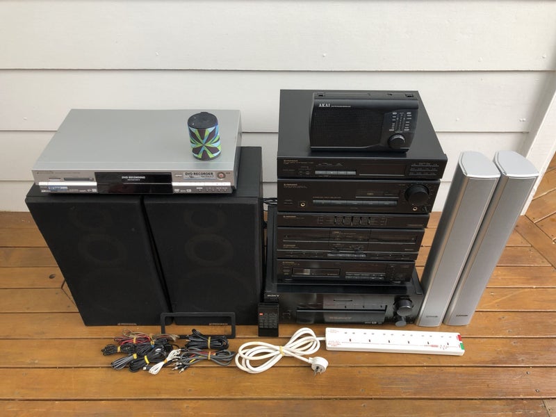 Bulk Vintage Audio Lot #2 of 3 - Pioneer (Full System), Akai, Sony, Panasonic Carousel 2