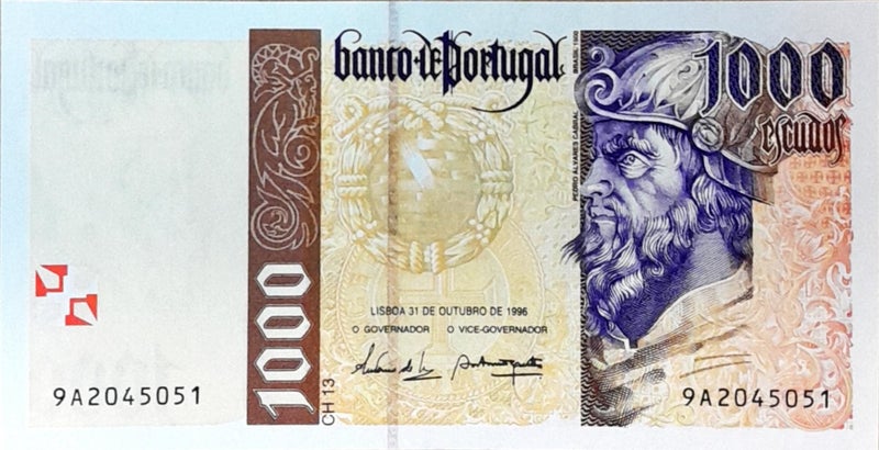 PORTUGAL 1996 1000 Escudos banknote UNC Carousel 1