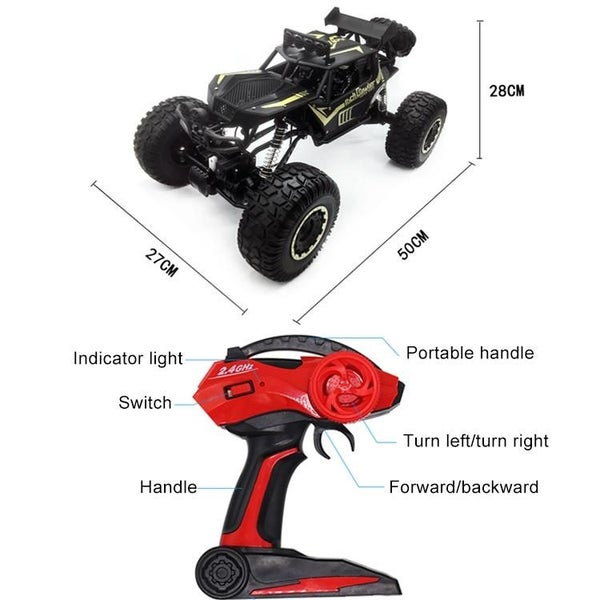 1:8 Alloy Remote Control Climbing Car Off Road Vehicle Toy Gold Remote Controll Carousel 2