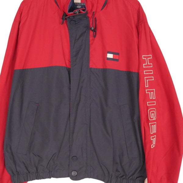 Vintage 90s Tommy Hilfiger Spellout Windbreaker Jacket Large Carousel 2